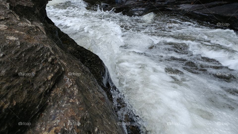 Water, Waterfall, No Person, River, Stream