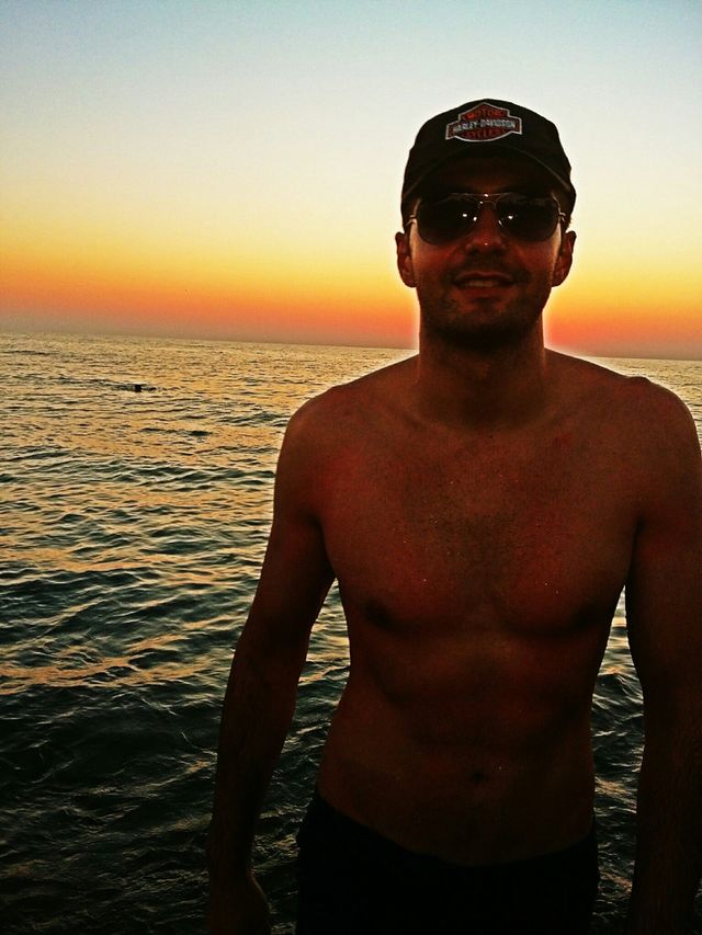 Sunset on the beach