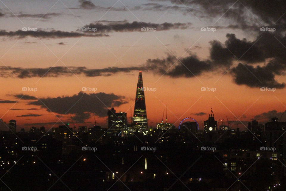 sunset london skyline business by alexchappel