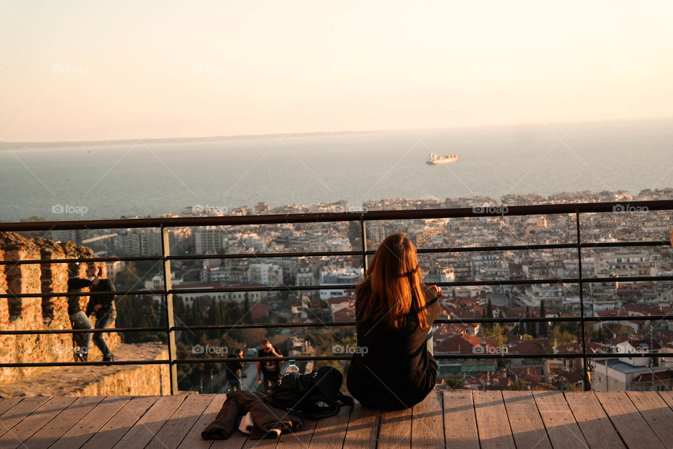 Sunset. Photo taken in Thessaloniki