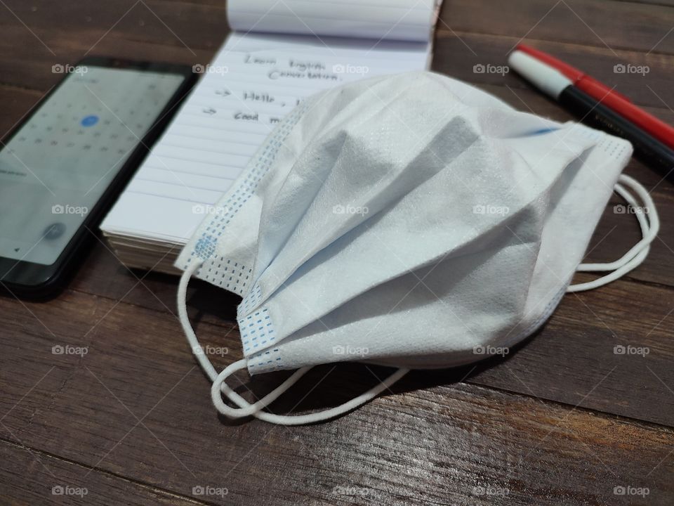 mask and work from home