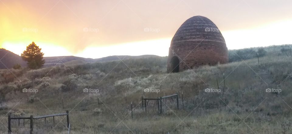 An old abandoned smelting kiln