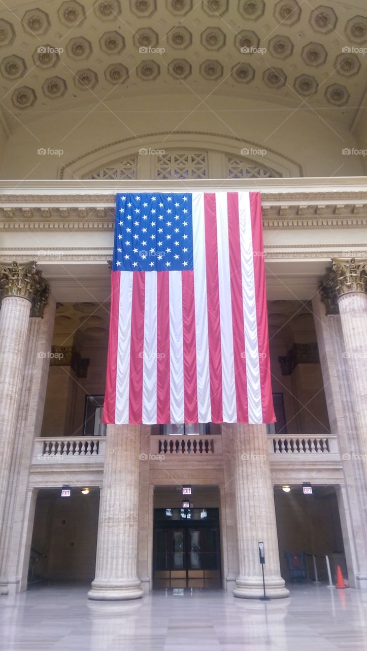 Flag. Union Station