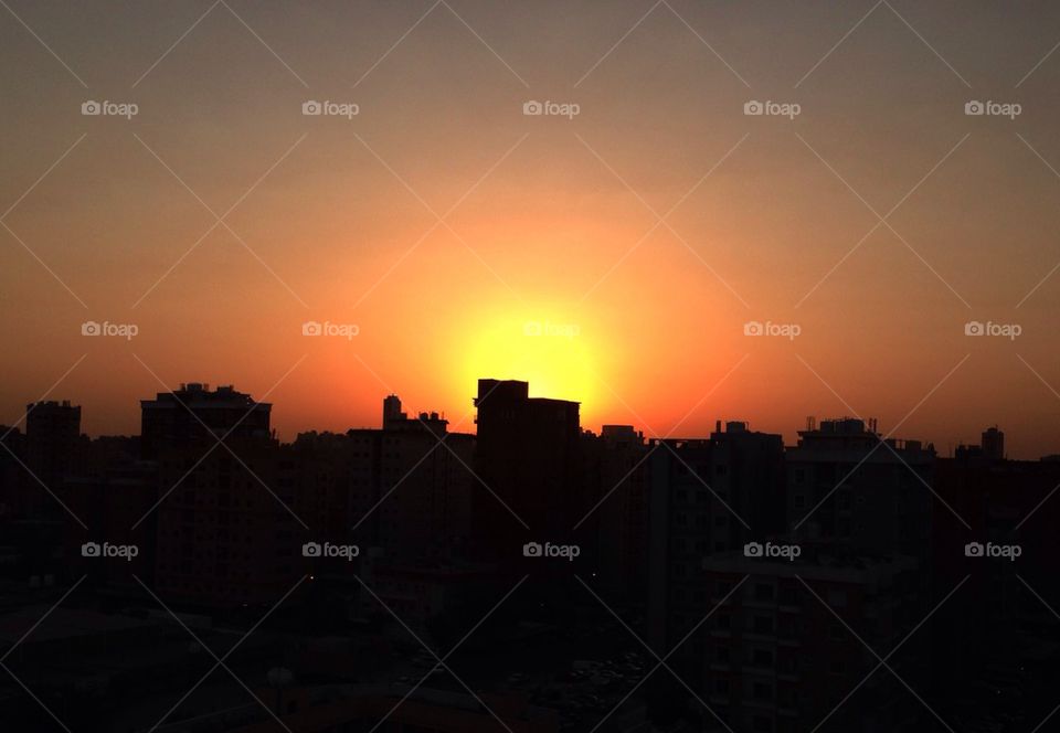 Beautiful Silhouette of Buildings