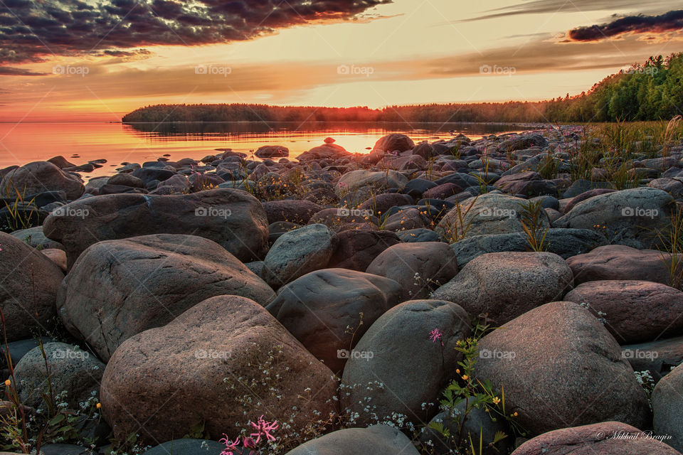 Sunset in Karelia