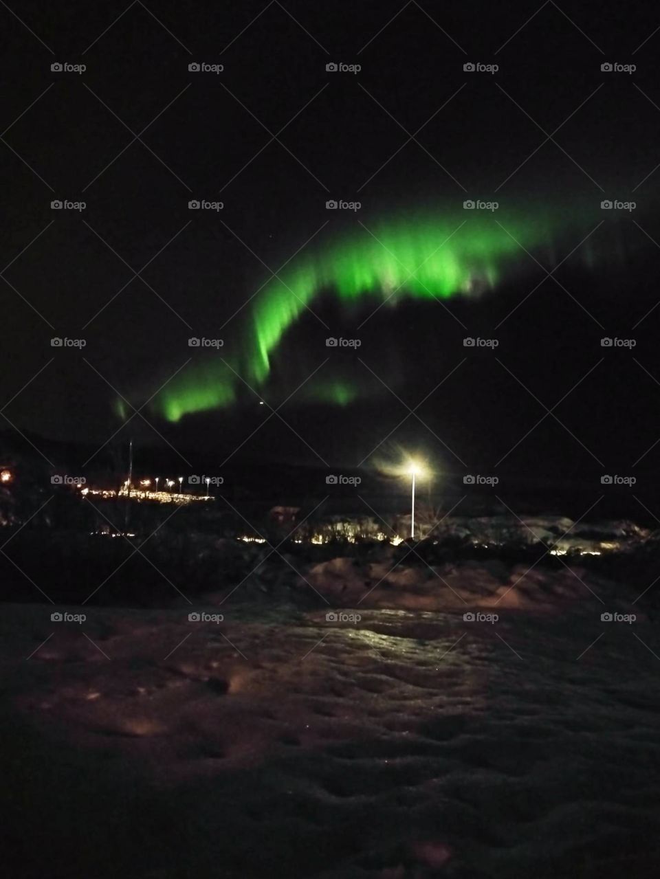 A glimpse at the northern lights