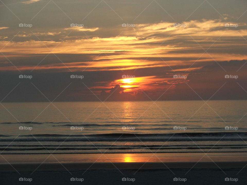 Florida beach sunset East coast