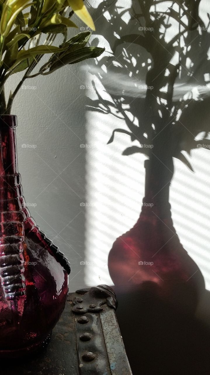 purple glass & shadow