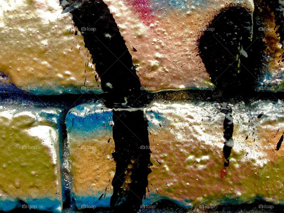 Graffiti closeup. 