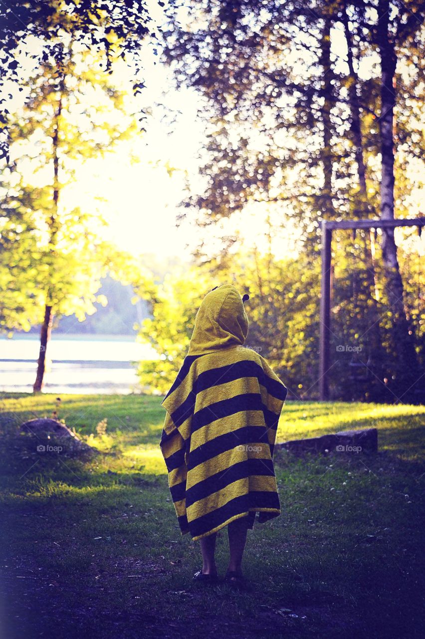 Boy at the lake