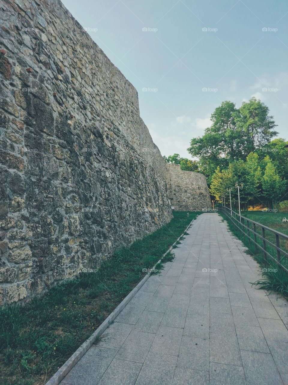 the Severin fortress wall