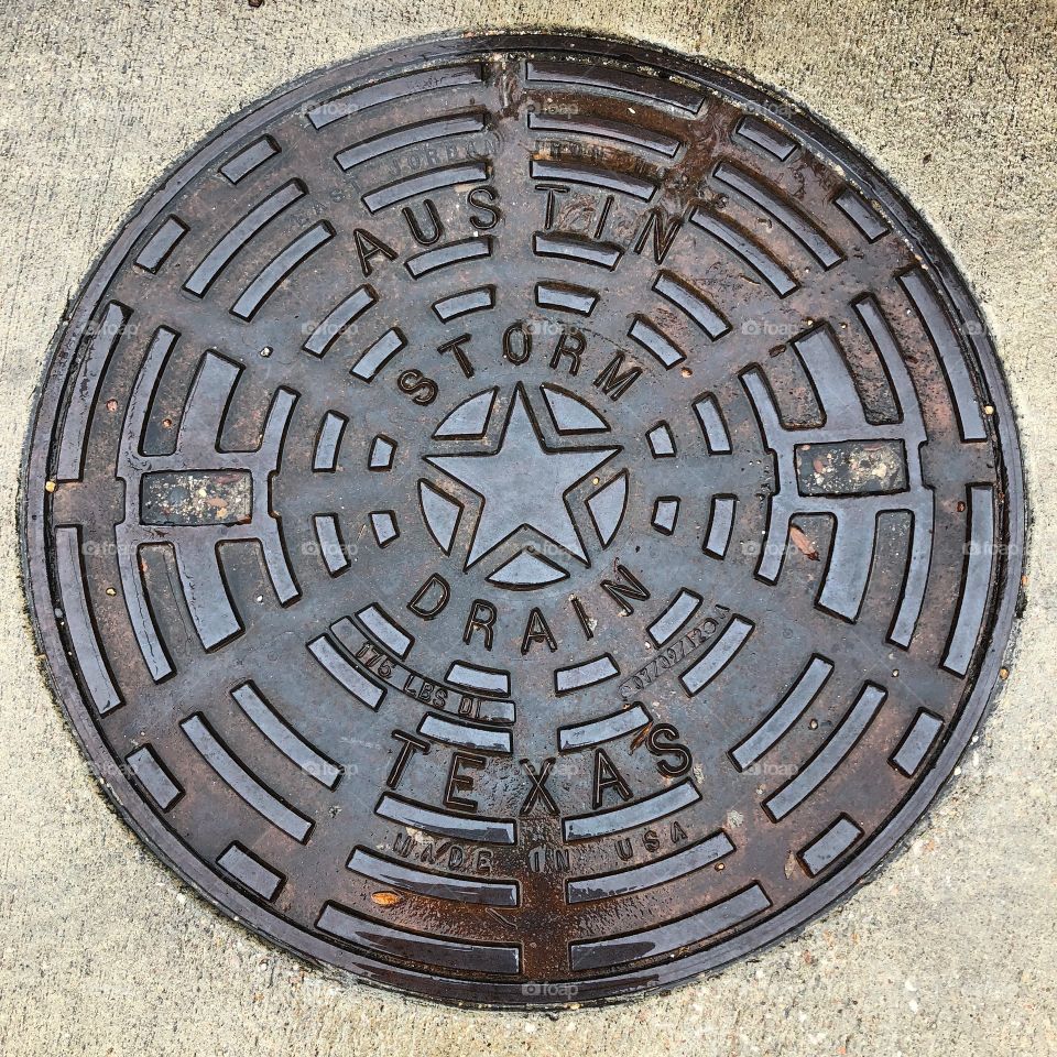 Austin Texas Manhole Cover 