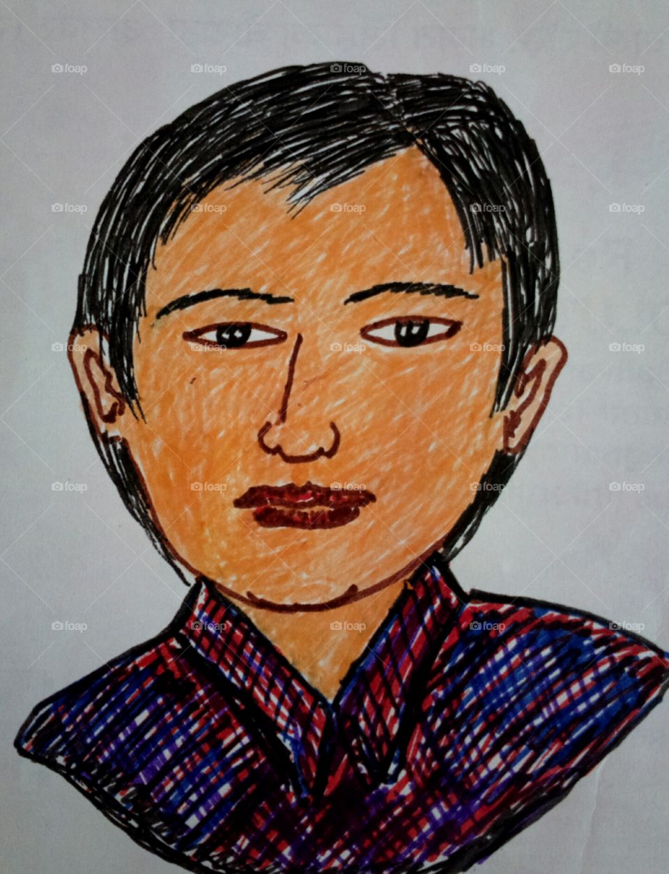 my drawing: who resembles out of you ?