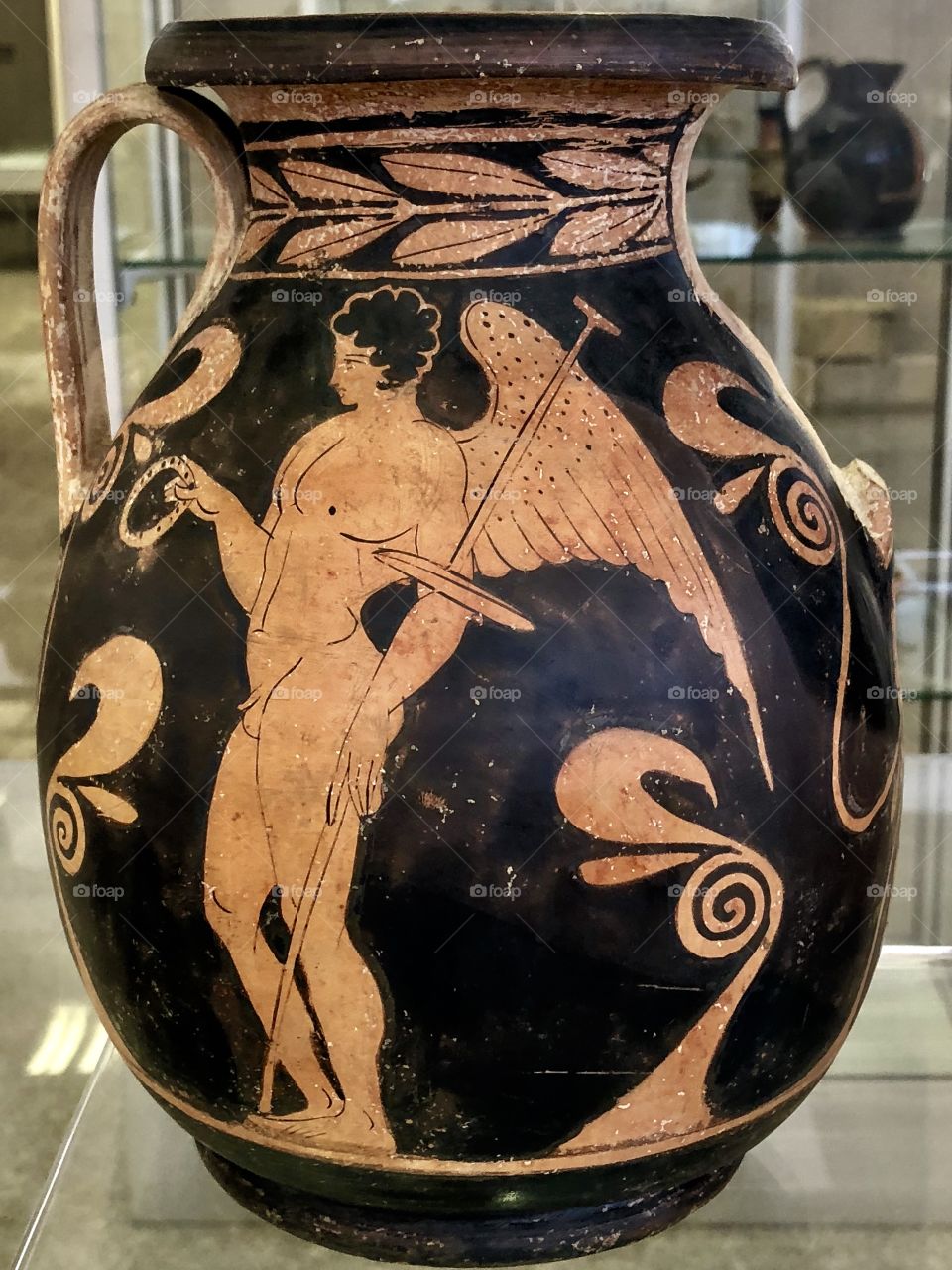 Antique ceramic archeology greek god original  