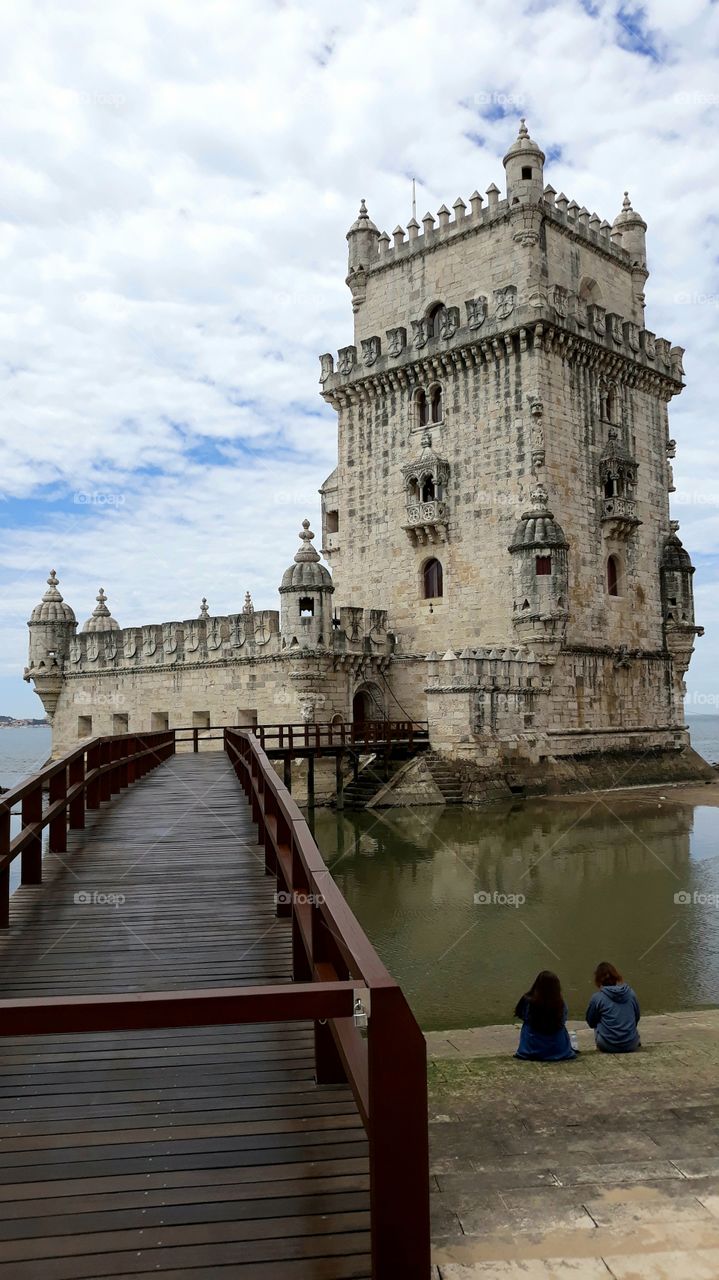 Tower of Belem in Lisbon, Portugal.