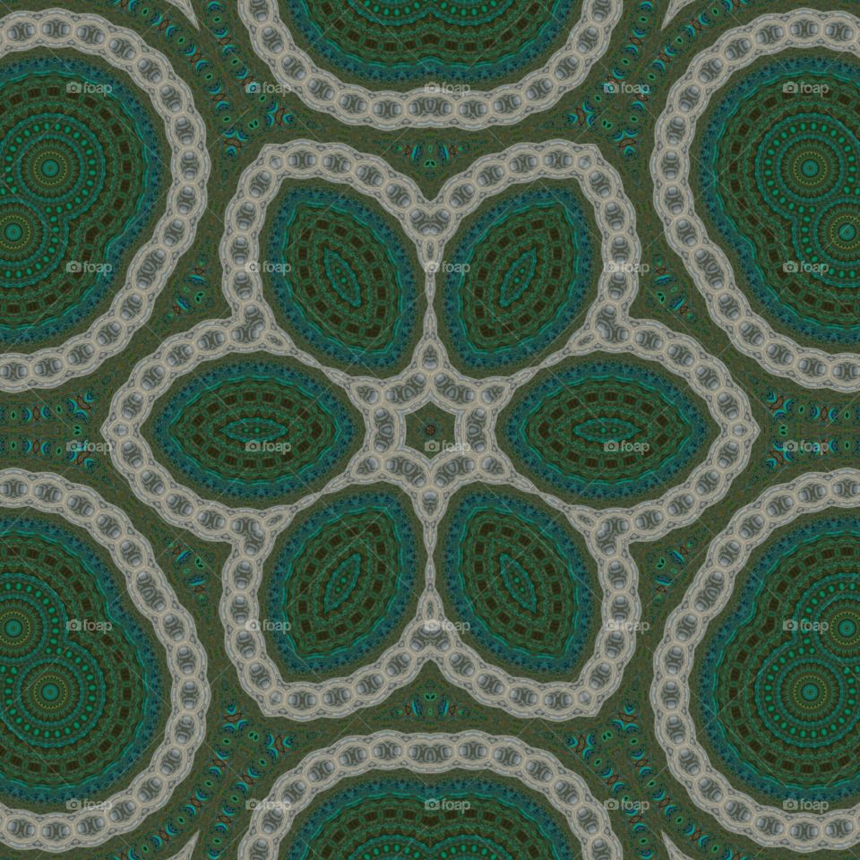 kaleidoscope design green