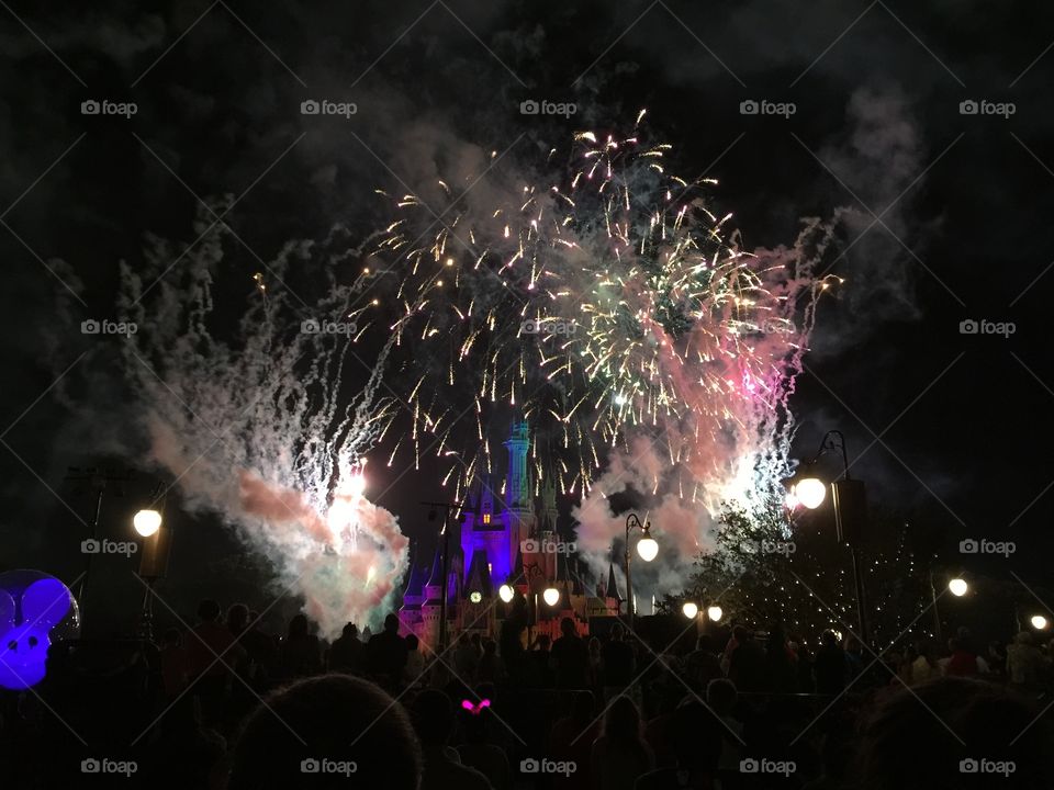 Magic. Fireworks at Walt Disney World
