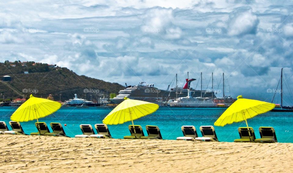 Beach umbrellas