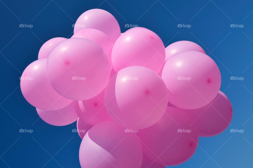 Pink balloons 