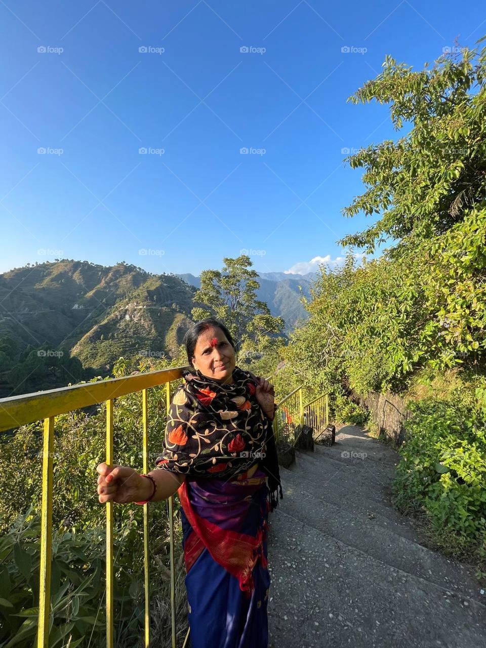 In the lap of nature