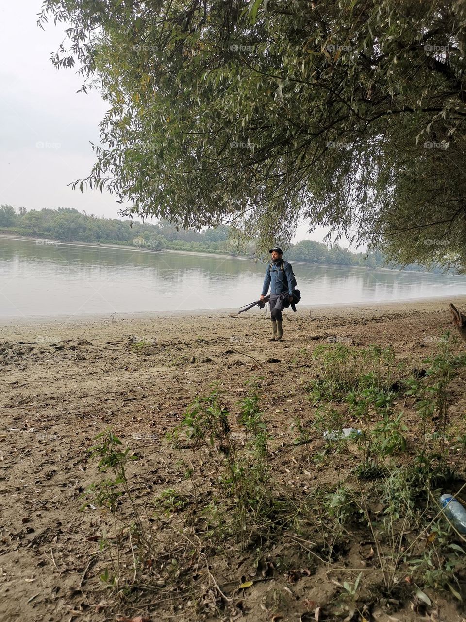 Fishing on the Danube river