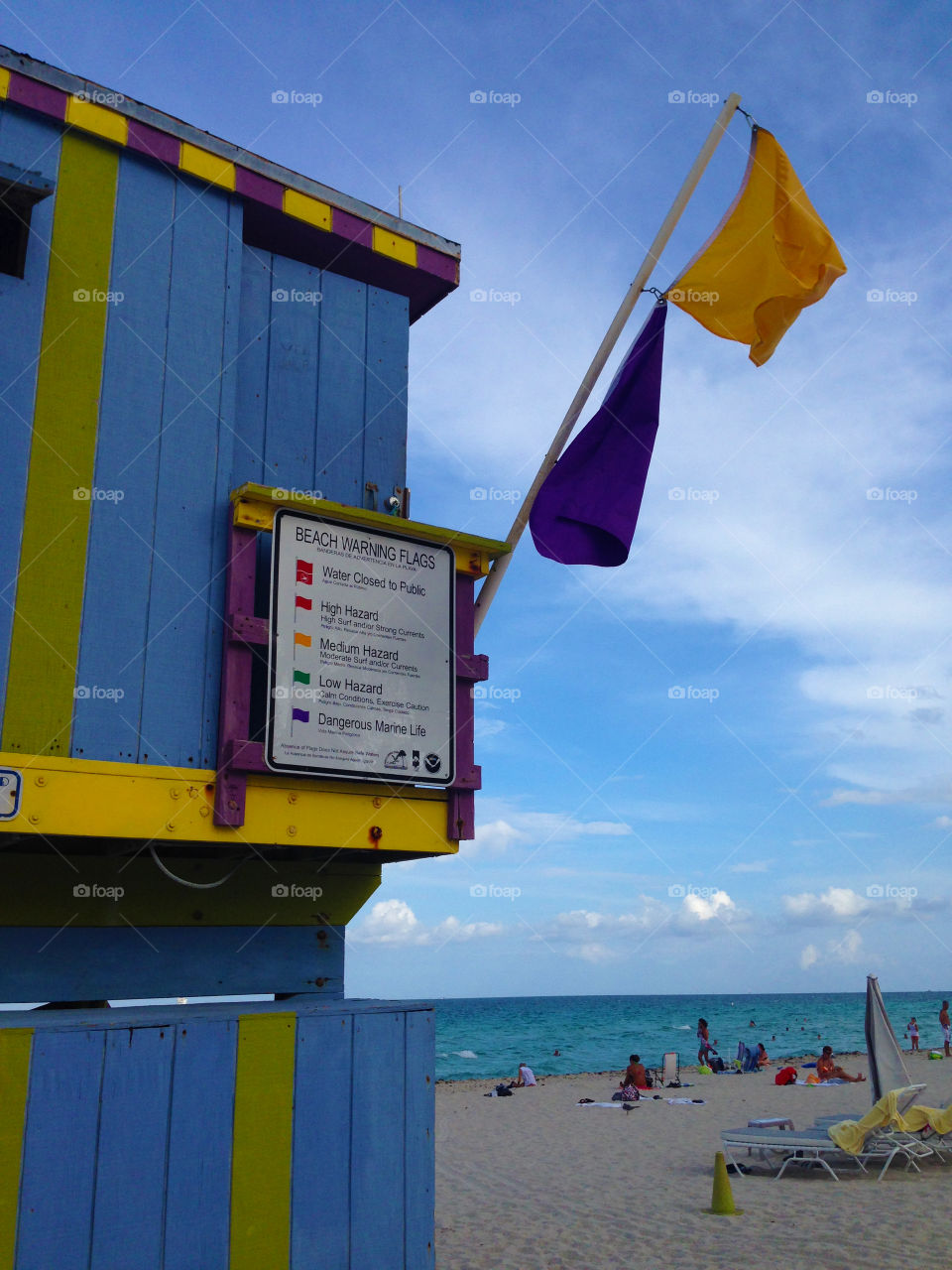 Lifeguard tower on the Beach 