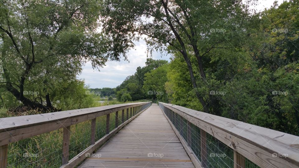 the new bridge path way at Keller park