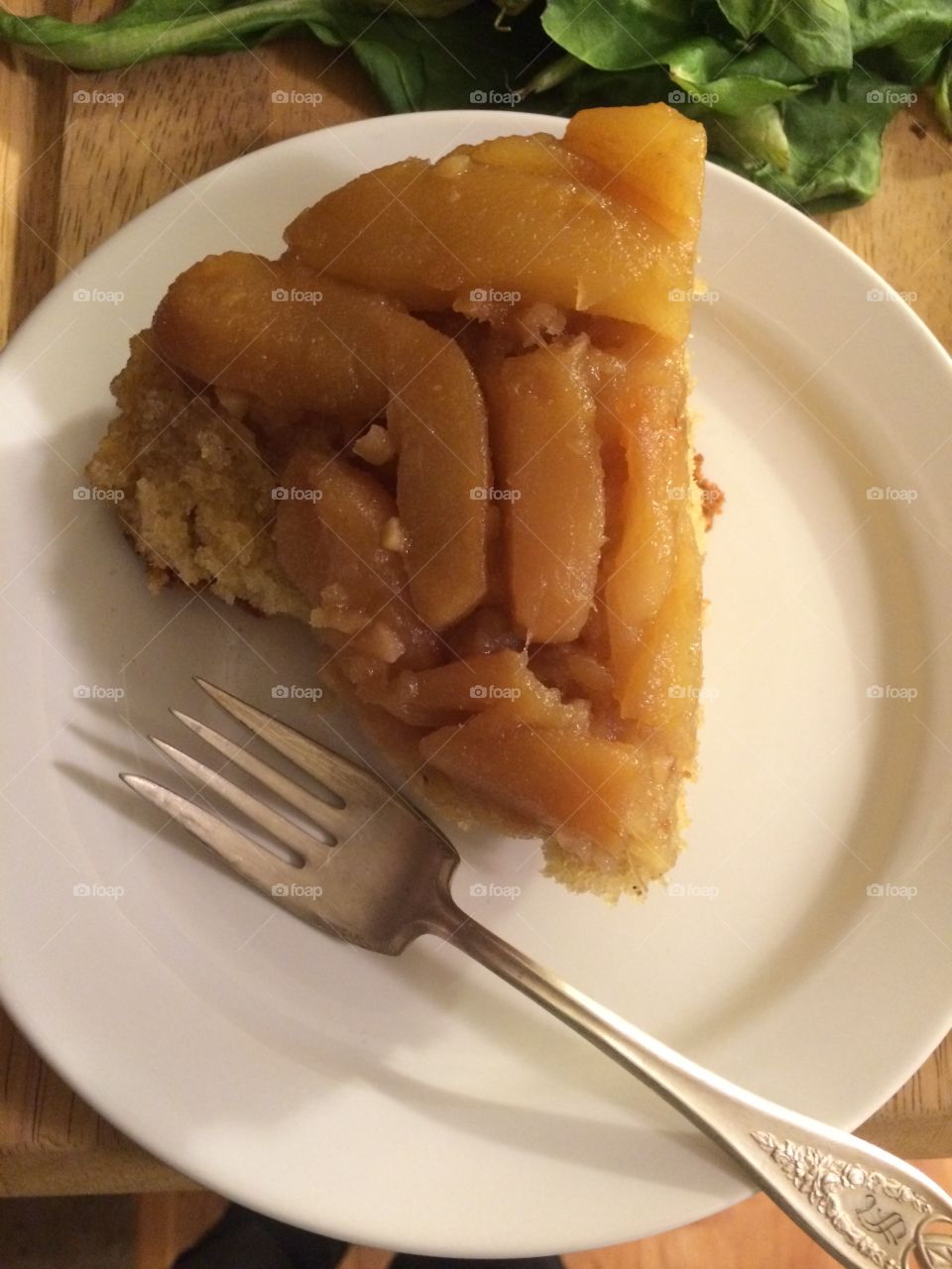 Pear Upside-Down Cake. I wanted something cheery for the start of autumn. This tastes every bit like cold nights and blustery trees