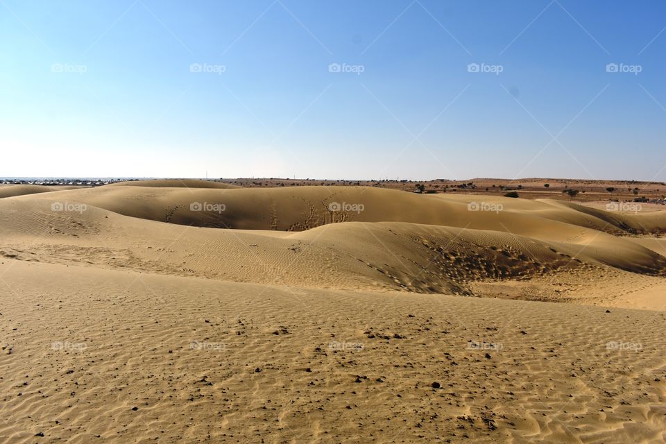 sam sand dunes in thar desert jaisalmer rajasthan india