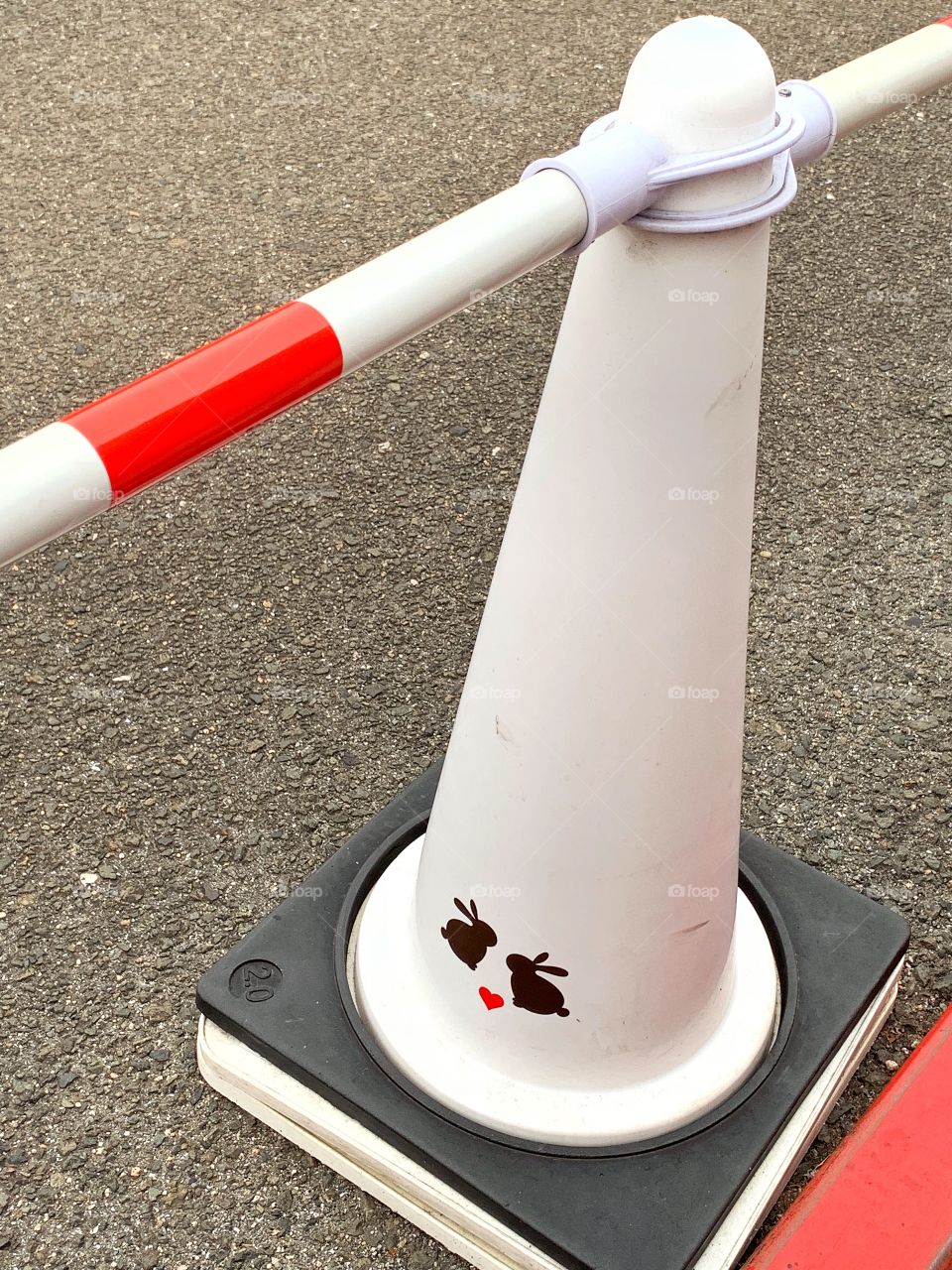 Street cone at bunny island
