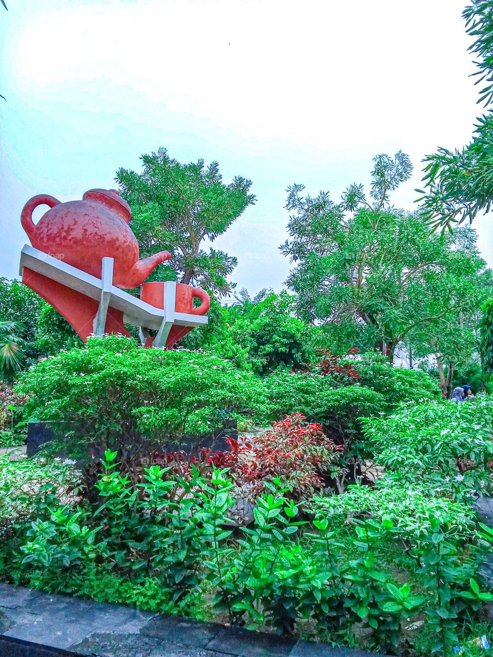 flowers in the teapot garden, Tegal city