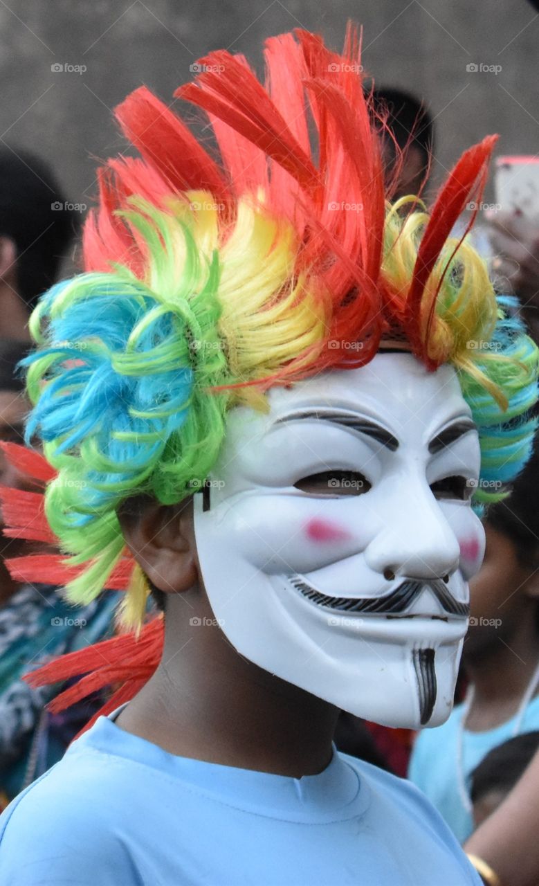 colors of a clown....