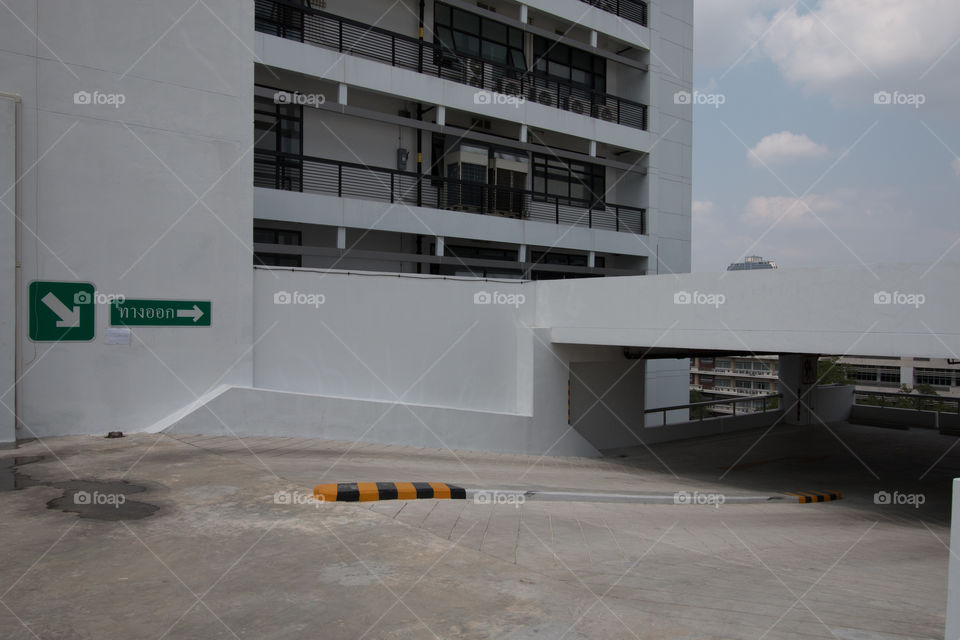 Parking lot in the rooftop