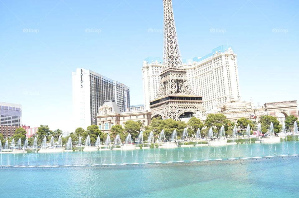 La torre Eiffel de París en Las Vegas