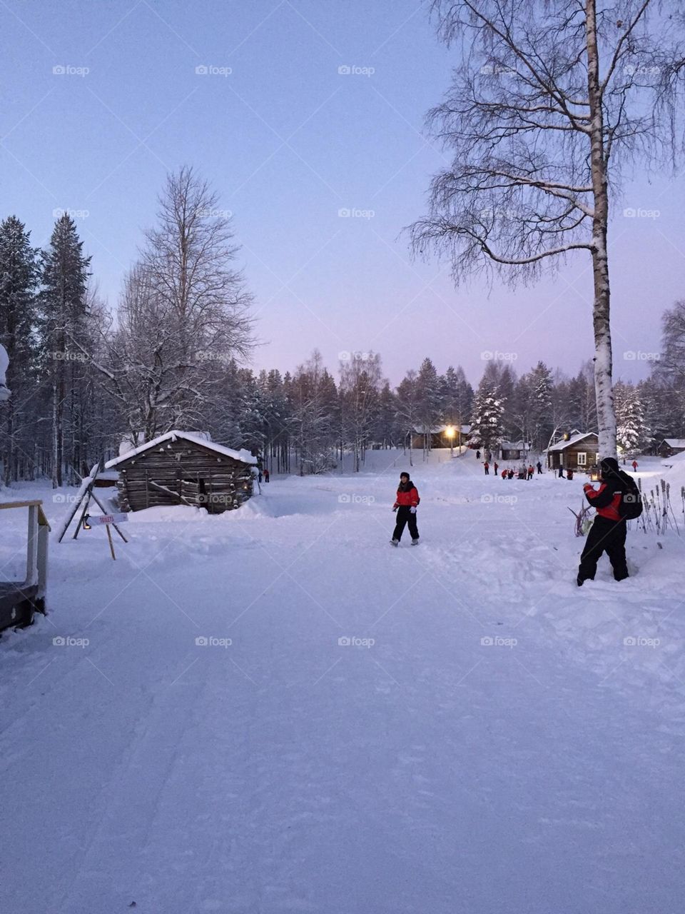 Crisp morning in Lapland. 