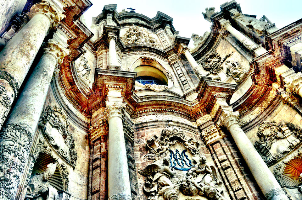 Catedral de Valencia, Fachada Barroca. Catedral de Valencia, Fachada Barroca (Valencia - Spain)