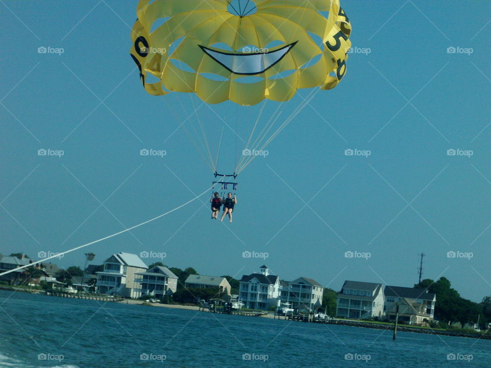 Sky, Recreation, Travel, Transportation System, Parachute