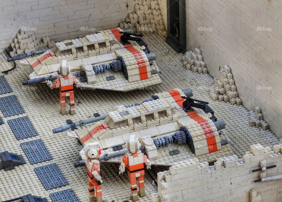 Star Wars Diorama. Lego Star Wars Scene Of Snowspeeders
