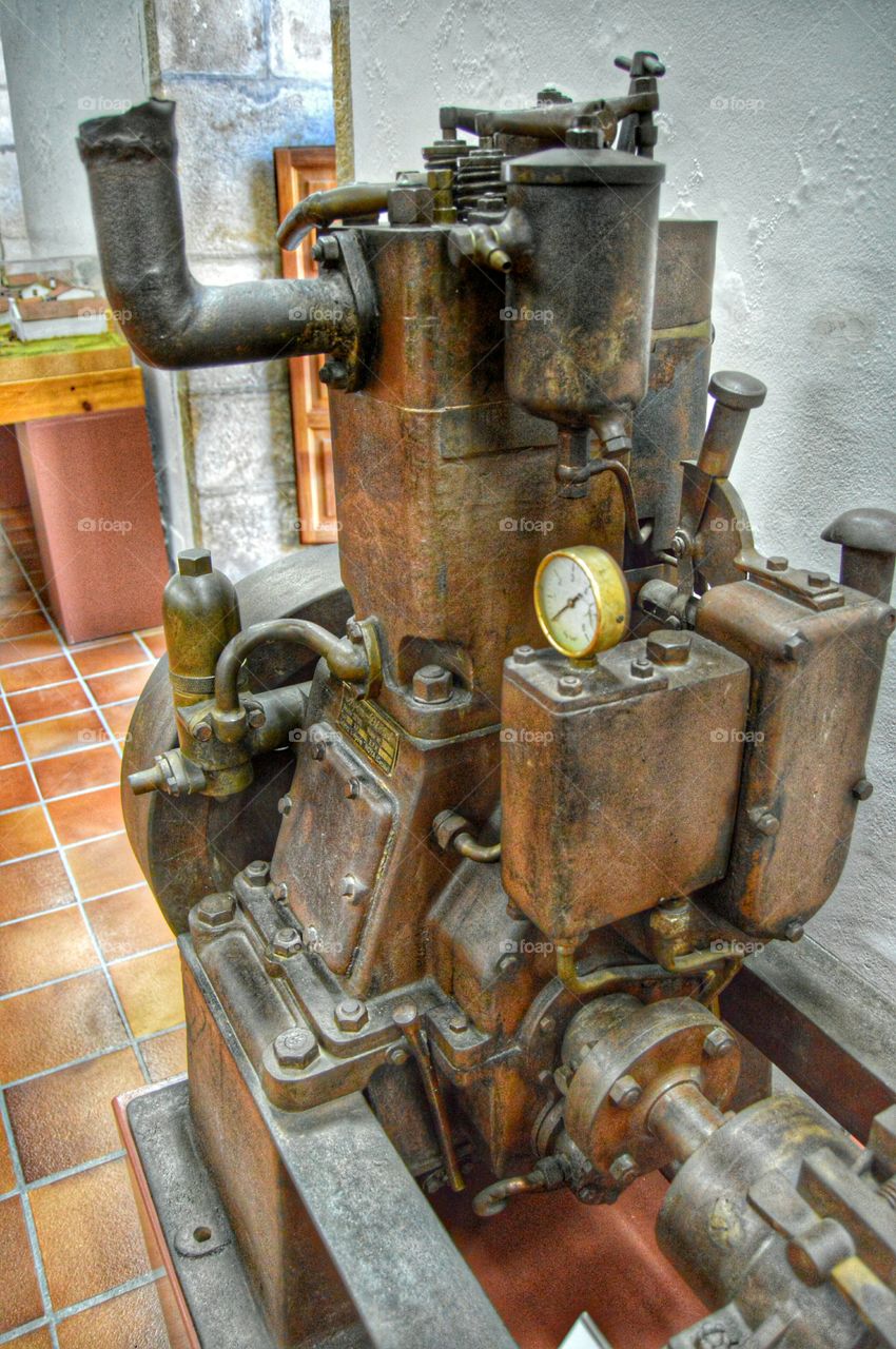 Old marine engine