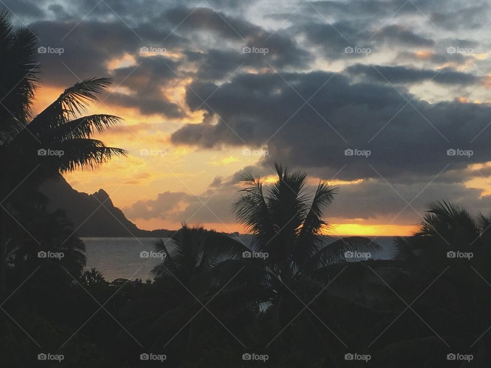 Hanalei Bay sunsets