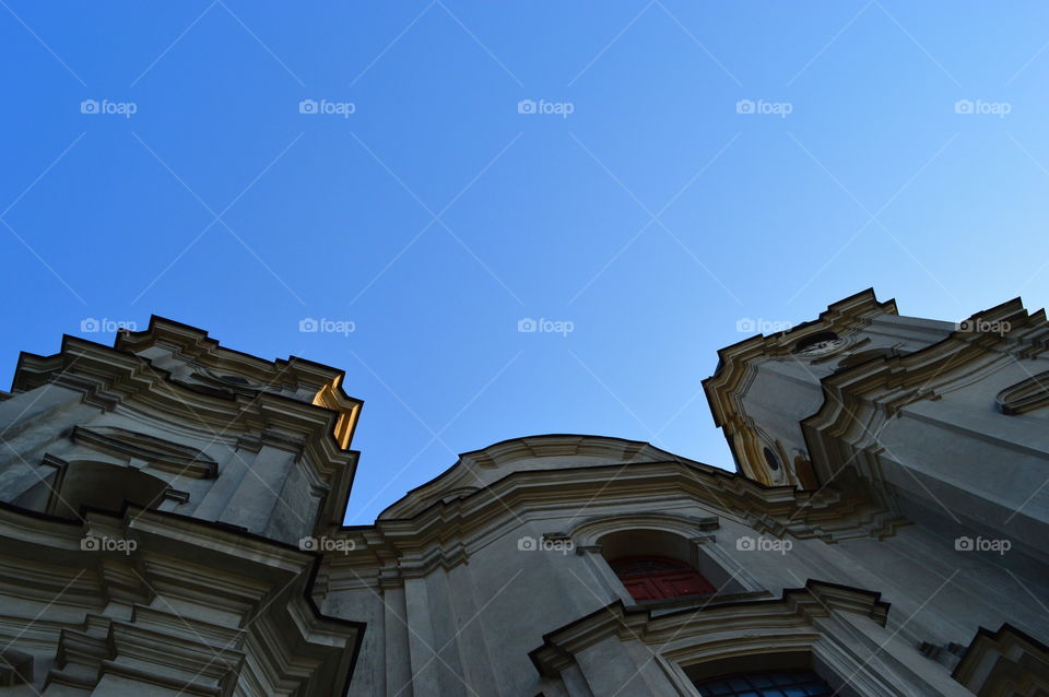 looking up. architecture in the Poland