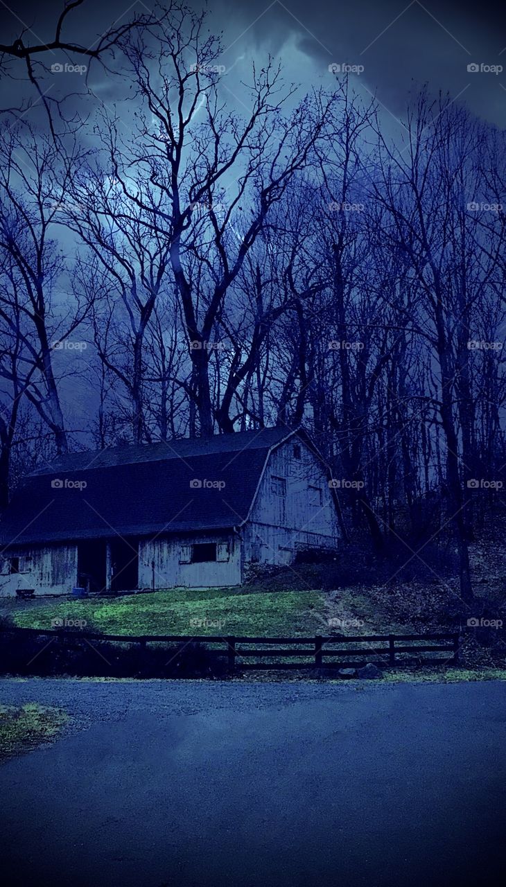 Weathering the storm in a barn