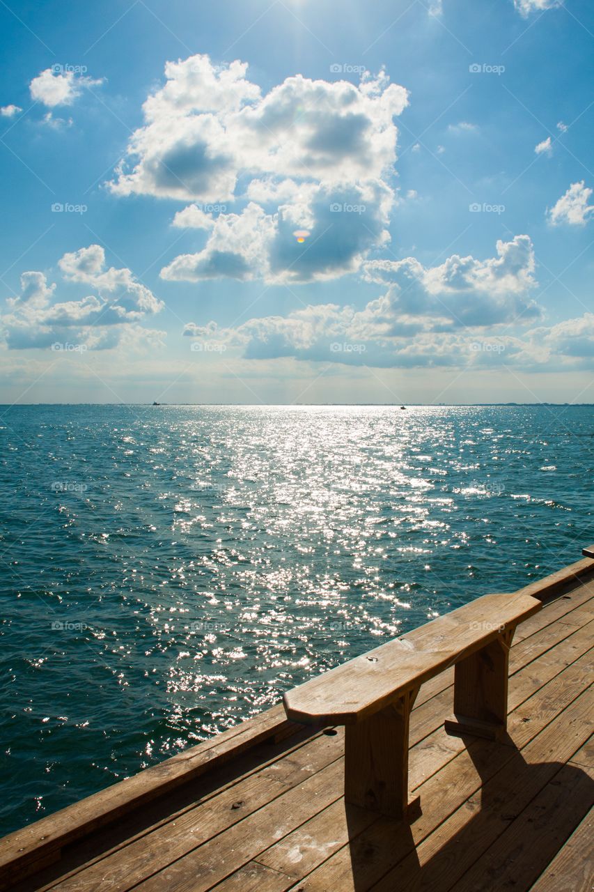 Seat on pier