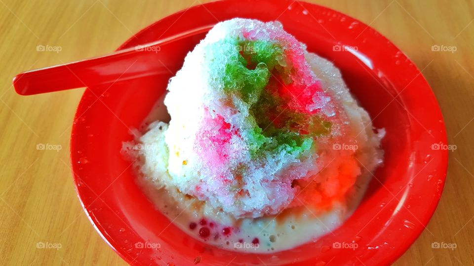 ABC (Air Batu Campur) or Cendol is a type of sherbet found famous in South East Asean countries.