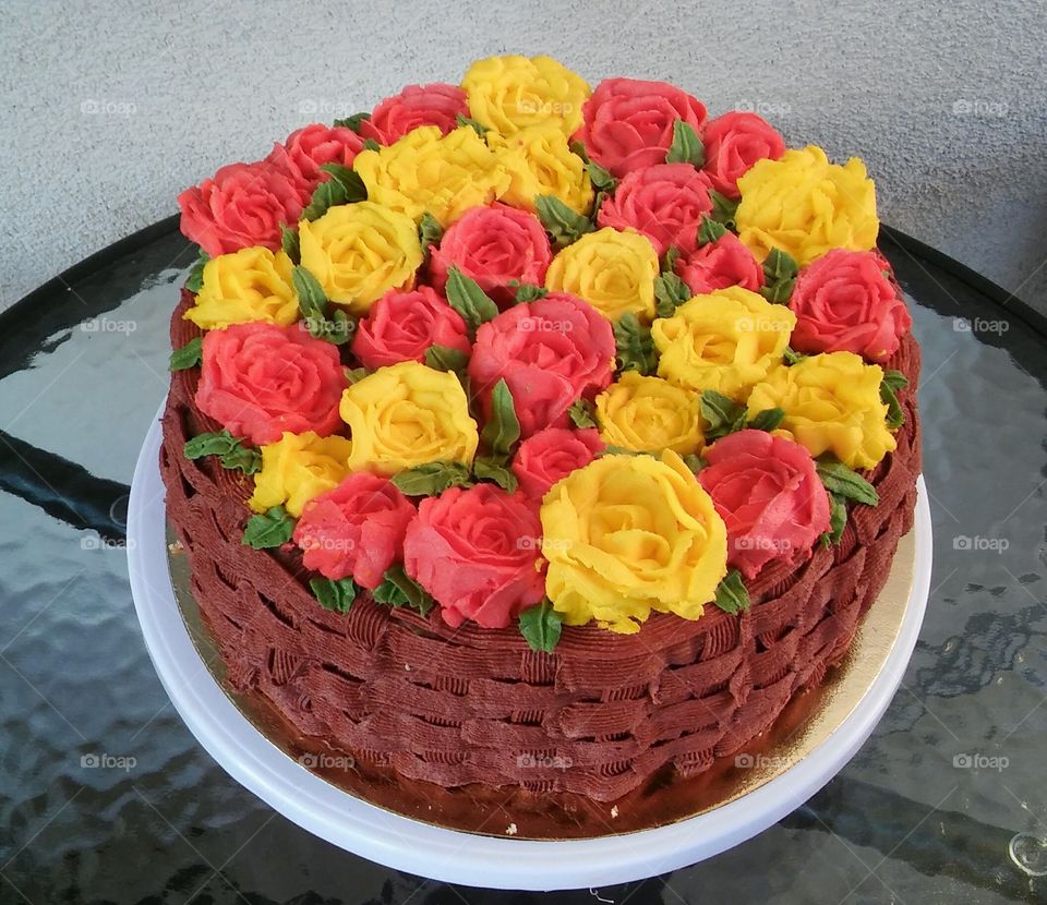 cake rose flower mothers day birthday