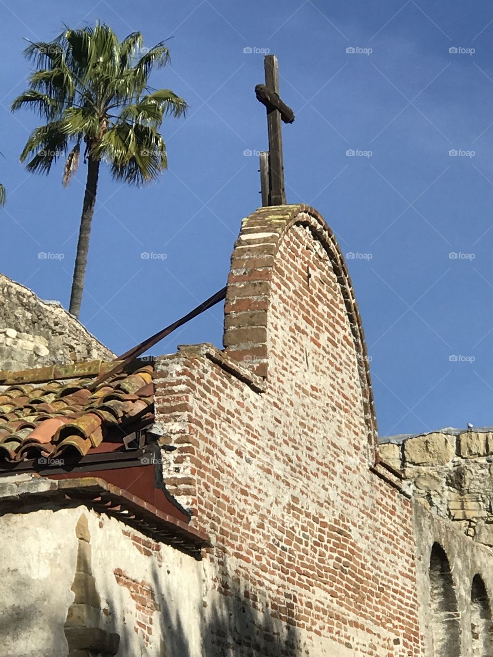 Old mission cross