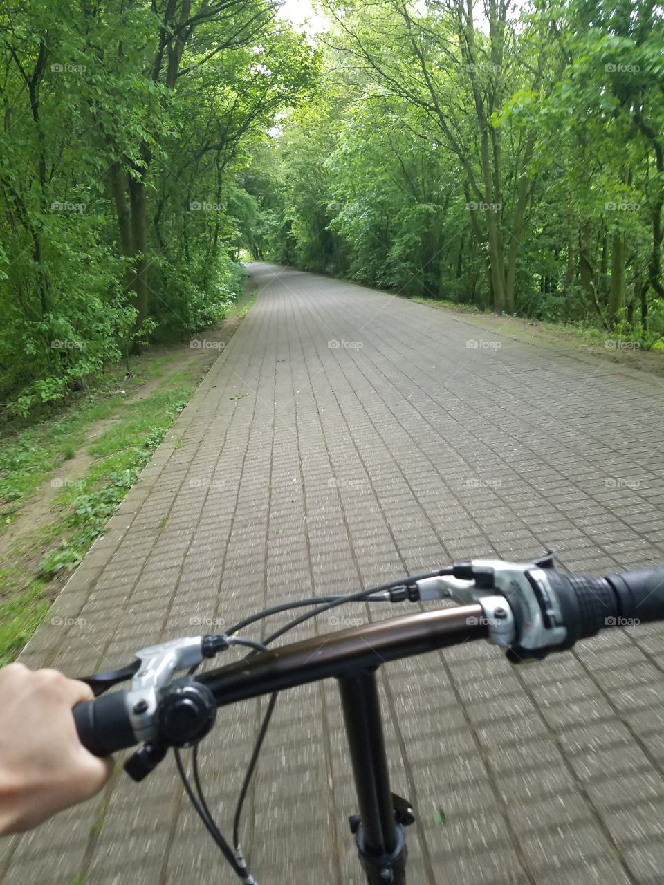 riding through Germany