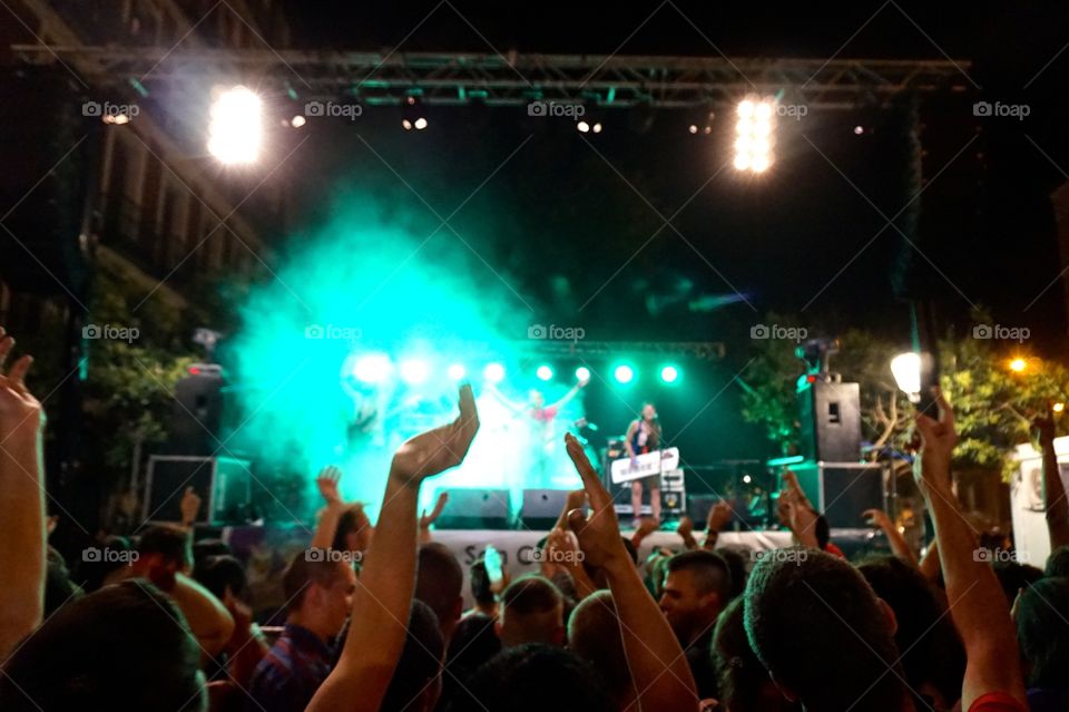 Block party in La Latina, Madrid, Spain 