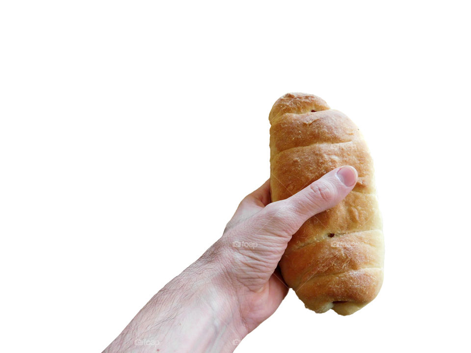 bread in hand