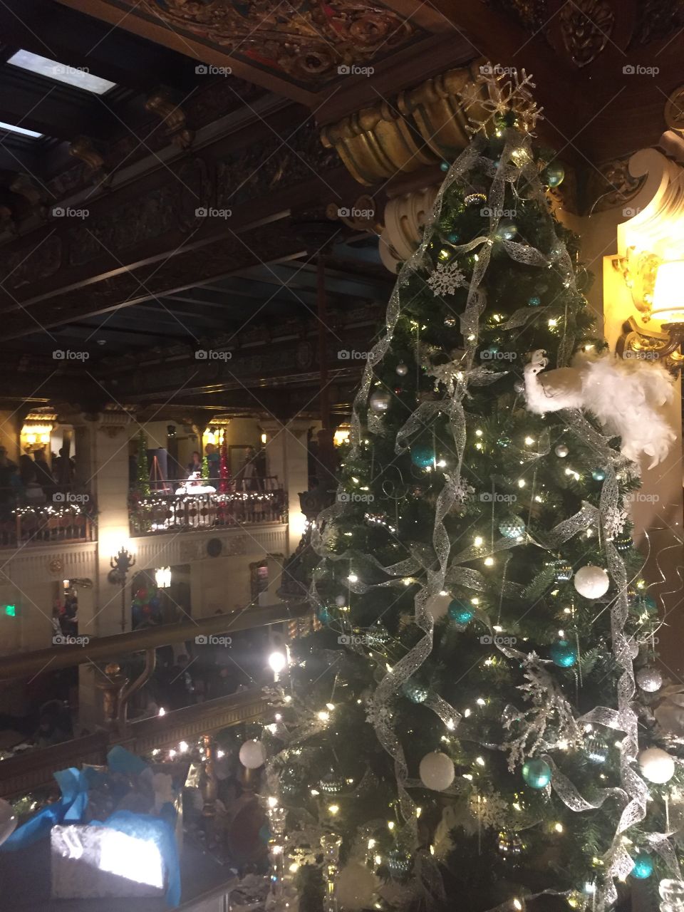 Christmas Tree at the Davenport Hotel